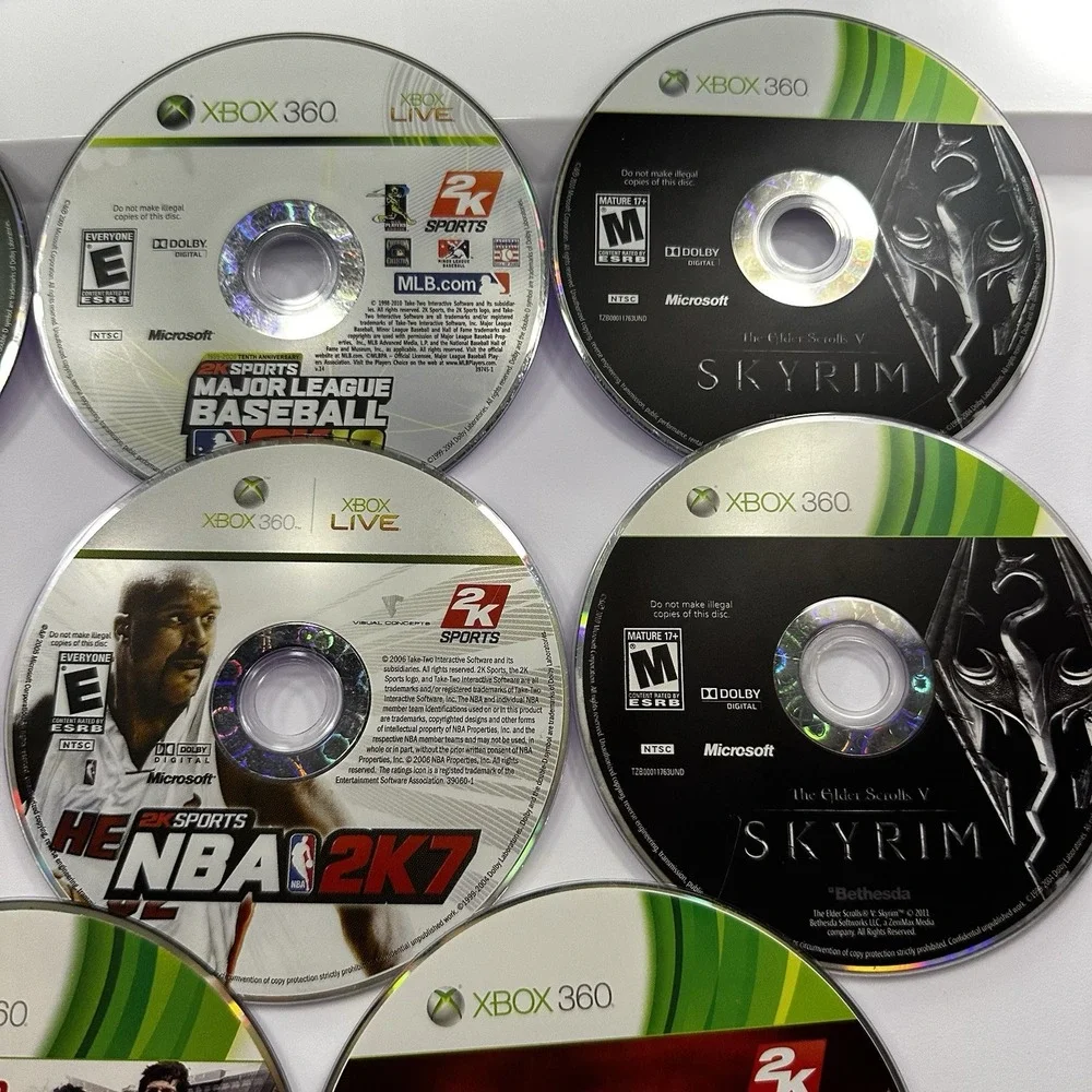 Xbox 360 Video Game Lot 9 Fifa NBA 2k MLB Fallout 3 Marvel Ultimate Alliance